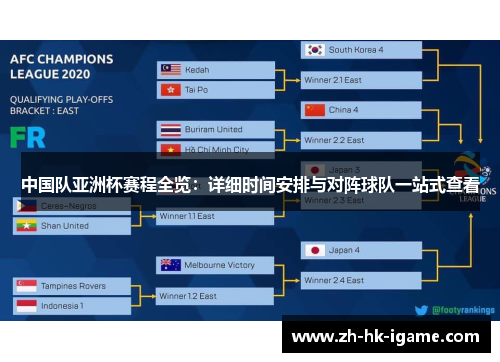 中国队亚洲杯赛程全览:详细时间安排与对阵球队一站式查看 中国队亚洲杯赛程全览:详细时间安排与对阵球队一站式查看